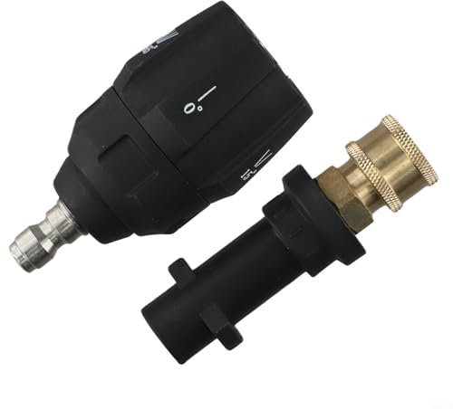 Set di ugelli 5 in 1 per idropulitrice Karcher K2 K3 K4 K5 K6, adattatore a connessione rapida da 1/4, ugello spray multiangolo per una pulizia versatile, kit di accessori per lavaggio auto