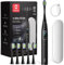 Oclean elektrische Zahnbürste X Elite 10 Set, 5 Putzmodi Schallzahnbürste mit Timer, 12 Bereichsverfolgung, Reisezahnbürste mit Reiseetui,Sonic Electric Toothbrush mit 6 Bürstenköpfe, 45dB, Schwarz