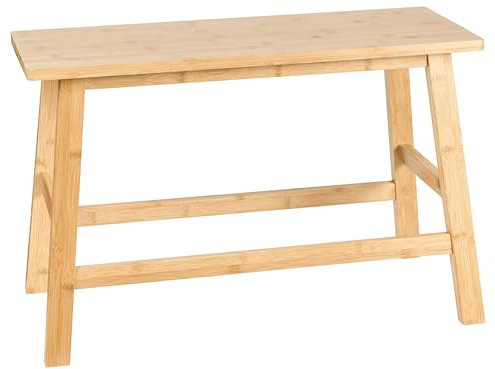 Beliani Banc de Salle de Bain Minimaliste en Bambou Console Marron Clair Iguazu