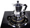 Akozon Moka Pot Stove Stand - Steel Coffee Pot Holder for Gas Hob, Stabilizing Ring for Small, Kitchen Accessory (Black)