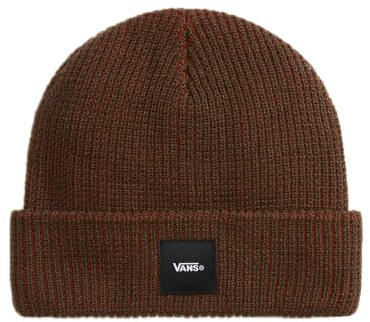 Vans Strickmütze mit Logo Waffle Cuff Beanie, sehr weich, mit Patch auf Revers – Beanie-Stil für Erwachsene, Unisex