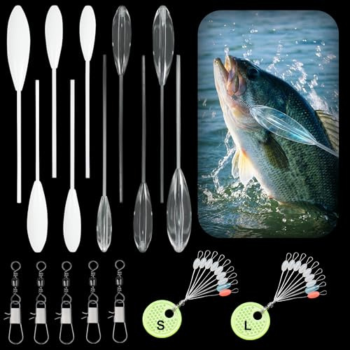 Forellen Angelzubehör Set,17 Stk Praktisch Spirolino Forelle Set | 5 X Spirolino Sinkend 5 X Sbirolino Schwimmend (6/8/10/15/20g) 5 X Dreifachwirbel & 2 Schnurstopper Angeln für Seichter