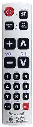 1 telecomando universale A-TV2 compatibile con la maggior parte dei televisori Vizio/Sharp/Zenith/RCA