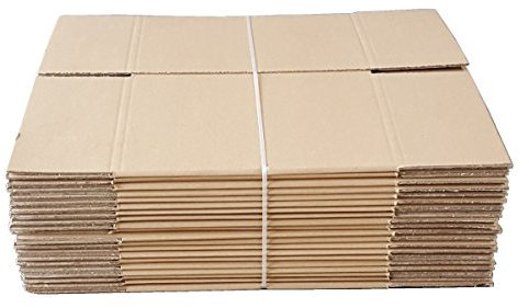 Faltkarton FEFCO 0201 250 x 250 x 200 mm B-Welle einwellig braun Stückzahl wählbar (1)