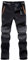 LHHMZ Men's Soft Shell Fleece Lined Hiking Trousers Outdoor Waterproof Breathable Thicken Winter Warm Walking Climbing Pants Black