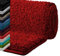 casa pura Badematte 80x150 cm Rot, Flauschiger Badezimmerteppich Shaggy, Badvorleger rutschfest, waschbar, Duschvorleger, Teppich Fußmatte für Badezimmer und Dusche