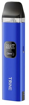 INNOKIN - Trine Pod Starter Kit 2ml - Cigarette Electronique Box - Solution 3-en-1 - Ultra Léger - Puissance 6-25W - Batterie Amovible 1000 mAh - Résistances Variées 0,6/0,8/1,2 ohm (Klein Blue)