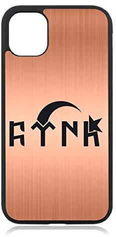 aina Kompatibel mit iPhone 11 Göktürk Bozkurt Wolf Mattschwarz Schwarz Silikon Handyhülle Case Hülle Cover