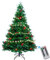 AGM 180cm Weihnachtsbaum mit 15m 300 LEDs Lichterkette, PVC + PE künstlicher Weihnachtsbaum mit Baum 688 Spitzen/53 gemischten Tannennadeln/53 roten Beeren für Weihnachten Festlicher Dekoration