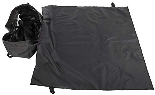 Mochila de Camping, Kit de Cuerda de Escalada Bolsa de Escalada, Tela Oxford para Acampar para Senderismo al Aire Libre Montañismo(Black)