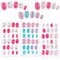 RosewineC 72 Pieces Girls Press on Nails Fake Nails Artificial Nail Tips Children Full Cover Short False Fingernails for Kids Nail Art Decoration