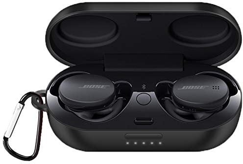Compatible with Bose QuietComfort Earbuds Case, onetuo Silicone Case Cover Easy Carrying Protective Case Cover Compatible with Bose QuietComfort Noise Cancelling Earbuds (Black)