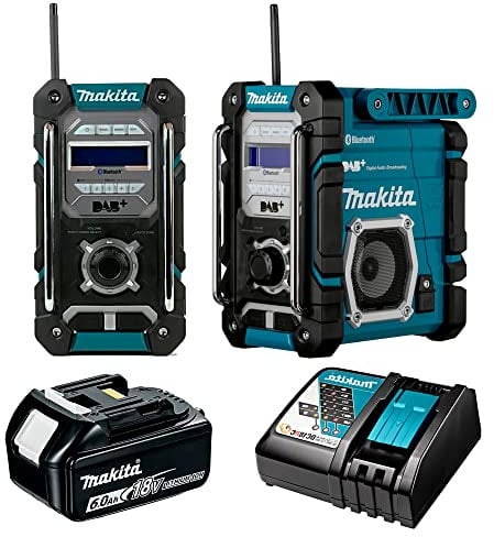 Makita DMR112 Baustellenradio 7,2-18V Li-Ion + 1x DC18RC Ladegerät + 1x BL1860B