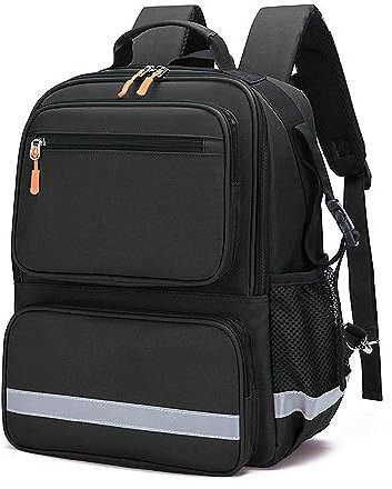 Gatycallaty Erste-Hilfe-Rucksack, medizinische Emt, Ersthelfer-Tasche, leer, Notfall, Zuhause, Gesundheit, Wandern, Trauma, Reisen, Camping, Schwarz, Large, Erste-Hilfe-Rucksack mit