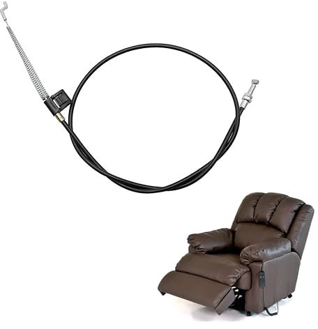 SHENLONG Black Sofa Metal Recliner Cable, Universal Recliner Cable Pull Handle Replacement Parts for Chair, Sofa, Armchair