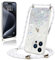 Wirvyuer Handyband Hülle für iPhone 15 Pro Max Handyhülle mit Kordel Glitzer Schutzhülle mit Band zum Umhängen Halskette Silikon Case mit Schnur für iPhone 15 Pro Max Transparent