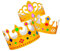 W WIDMANN MILANO Party Fashion 01518 – Kronen aus Pappe für Kinder zum Basteln, bemalen, Dekorieren für Kindergeburstag und Karneval. 6 Stück, in 3 verschiedene Modelle
