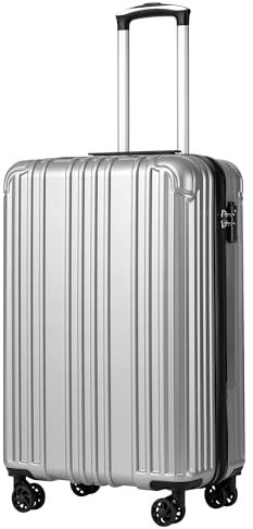 COOLIFE Hartschalenkoffer Rollkoffer Reisekoffer Handgepäck, PC+ABS-Material leicht, mit TSA-Schloss und 4 multidirektionale Räder langlebig