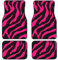 Zebra Tiger Leopard Pink Print Auto Fußmatten Set von 4 Stück Allwetter Automotive Front & Rear Foot Carpets Heavy Duty Schutz Automatte