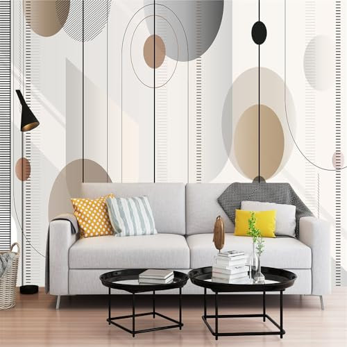 Fototapete Kinderzimmer Geometrisch Beige Grau Erwachsene Vliestapete Dekoration Tapeten Fototapete 3d Effekt Fototapete Schlafzimmer Wohnzimmer Büro Flur Fototapete 400x240cm