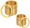 Giantree 40 Stück Schlüsselringe Gold Edelstahl, 2 Größen Ф25mm 30mm Flache Schlüsselanhänger Ring Schlüssel Zubehör DIY Schlüsselanhänger Zubehör Metalle Ringe für Schlüssel und Handwerk