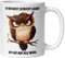 Tasse Morgenmuffel Lustig mit Spruch & Eule | Ich bin nicht schlecht gelaunt | Witzige Kaffeetasse Geschenk für Arbeit Büro Homeoffice | Becher für Langschläfer Frauen Männer Kollege Kollegin