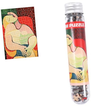 150 Stück Mini Puzzle Set Teile Kreatives Jigsaw für Erwachsene mit Berühmten Kunstmustern Unterhaltsames Rätselspiel im Testrohr Lernspielzeug für Entspannende Stunden