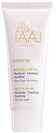 TAAJ | Masque Purifiant Détox - JAÏPURE | Purifie, Clarifie & Tonifie | Actifs Antioxydants & Purifiants | Régénère les tissus | Resserre les pores | Teint Frais & Éclatant | Vegan | 75 ml