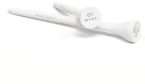 MYNT Golf Premium Golf Tees Holz 100 Sück, 90 Stück, 80 Stück 54-83mm | Für den Idealen Abschlag Ökologisch Bambus justierbar wiederverschließbare Verpackung