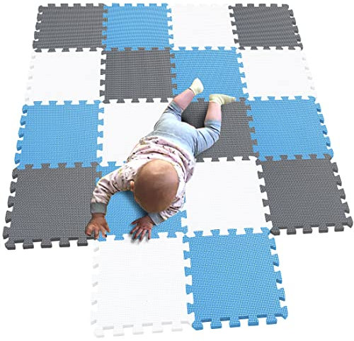 MQIAOHAM® 18 Stücke Baby puzzelmatten für Babys spielmatte Kinder puzzlematte Teppich G301018-101107112
