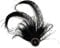 FENICAL Künstliche Feder Haarclip Fascinator 20er Jahre Haarspange Gatsby Kostüm Flapper Haarschmuck (Schwarz)