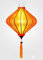 Lampion, asiatische Hoi an Seide, Orange, T – Ø 39 cm – Laterne aus Stoff, Bambus und Holz – Handwerk und Dekoration von Vietnams (REF. T25-O)