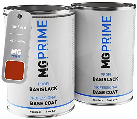 MG PRIME Autolack Set Dose spritzfertig für Ford ASQCWWA / PN4AS0 / G Mars Red Metallic/Marsrot Metallic Grundlack + Basislack 2,0 Liter 2000ml