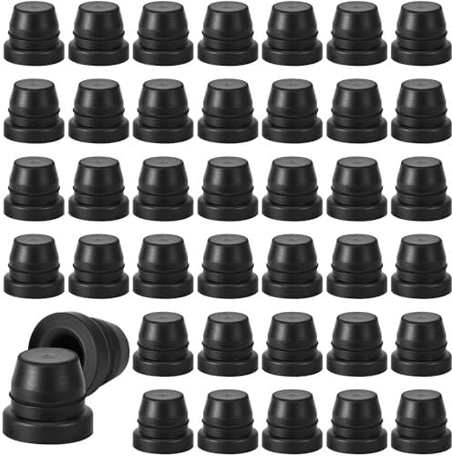40 Stück Bremsentlüfter Schraubkappe Fett Zubehör Kappe Gummi Staubschutzkappe Bremsentlüftung Nippelkappe Zerk Zubehör Kappe für Autos Motorräder