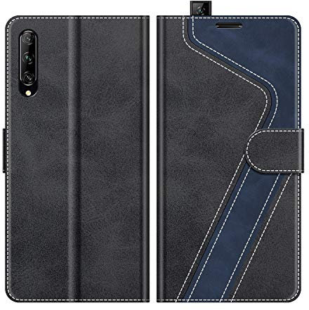 MOBESV Custodia per Huawei P Smart PRO, Cover a Libro Magnetica Custodia in Pelle per Huawei P Smart PRO, Elegante Nero