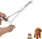 Oumefar Pinzas de Pelo de Oreja de Mascota de Acero Inoxidable Tijeras de Aseo del hogar para Perros Limpieza de la Cara Clip Recto rizador de Pelo para Tijeras de Adelgazamiento(Big)