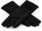 Rose Black Winter Handschuhe für Damen - mit süßer Schleife - Feinste Auswahl (Klassisches Schwarz)