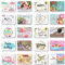 Domelo Geburtstagskarten 20er Set mit Umschlag, Happy Birthday Postkarten, Kraftpapier Karten zum Geburtstag, Geburtstagskarte für Mann/Frau/Kinder, Postkarte als Grußkarten (Set 2)