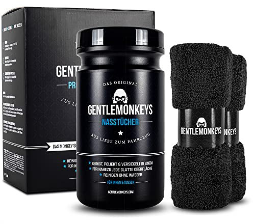 GENTLEMONKEYS Fahrrad-Reiniger Promotion-Set 45 Tücher | Perfekte Pflege für Fahrrad, E-Bike, Rennrad, Lastenrad etc. | Reinigt, pflegt und schützt alle Bikes