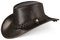 Black Forest Fox® Texas Western Reiten Cowboy Leder Hut (Horse-Brown, S)