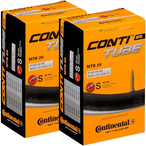 Continental MTB 29 x 1,190,5–6,3 cm / 47–622 -> 622 Schläuche – 42 mm Presta-Ventil (2 Stück)