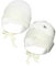 TupTam Baby Erstlingsmütze mit Ohrenklappen 2er Pack, Farbe: Sterne/Ecru, Größe: 50-56