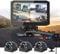 VSYSTO 4-Kanal-LKW-Dashcam 1080P Front-Rückfahrkamera 7,0-Zoll-Display mit GPS-Infrarot-Nachtsicht 360°-Fahrzeug-Rückfahrkamera DVR-Dashcam für LKW, große Vans, Wohnmobile