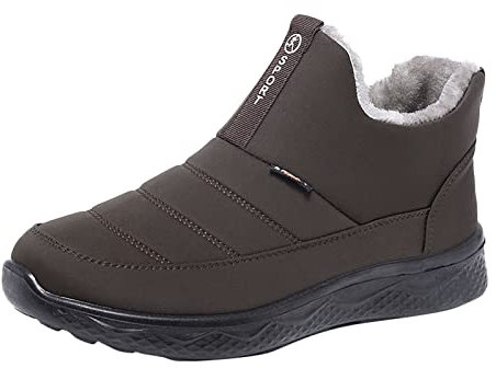 Stivaletti Tacco E Plateau Stivali invernali Scarpe a fondo piatto Velluto da uomo e stivali da uomo caldi idrorepellenti da neve Scarpe Sportive Invernali