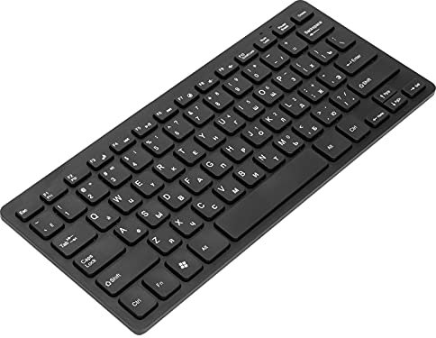 Cuifati PC-Tastatur, 78 Tasten, Kleine Sprachtastatur, Kabelgebundene Computertastaturen, Ultradünnes, Ergonomisches -Design, Russisch-französisch-deutsche Tastatur für