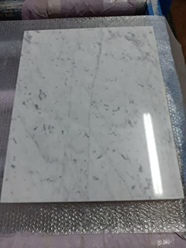 Tagliere in marmo bianco 40x40,spianatoia,piano per cioccolato e verdure (Bianco, Marmo)