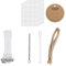 VIKY® Kerzendocht 10cm, 60 Stück Kerzendochte für Kerzen, Rauchfrei Kerzendocht, Kerzen Selber Machen Set, Dochte für Kerzen DIY Kerzen