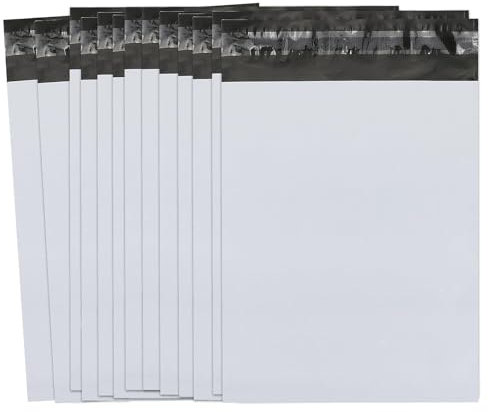 100 Stück Versandbeutel Plastik Versandtaschen 20 x 30cm, selbstklebend und blickdicht, Versandtüten aus Plastik für Kleidung und Textilien für den transport