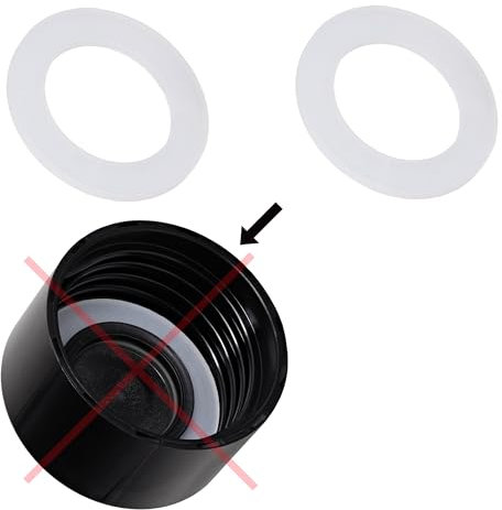 Snapworld-Kaffee Premium Dichtung O-Ring für Sodastream PET Flaschen, Dichtungsringe als Ersatz für den Deckel der Kunstssoffflasche für Wassersprudler als Ersatzteil, Deckeldichtung (2x)