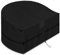 YMPPMKN Abdeckung Sonneninsel Halbrund Schwerlast 600D Oxford Gewebe mit Schnallen, Wasserdicht, Winddicht, UV-Beständiges Abdeckhaube Halbrund für Gartenmuschel (Schwarz,200 * 110 * 80cm)